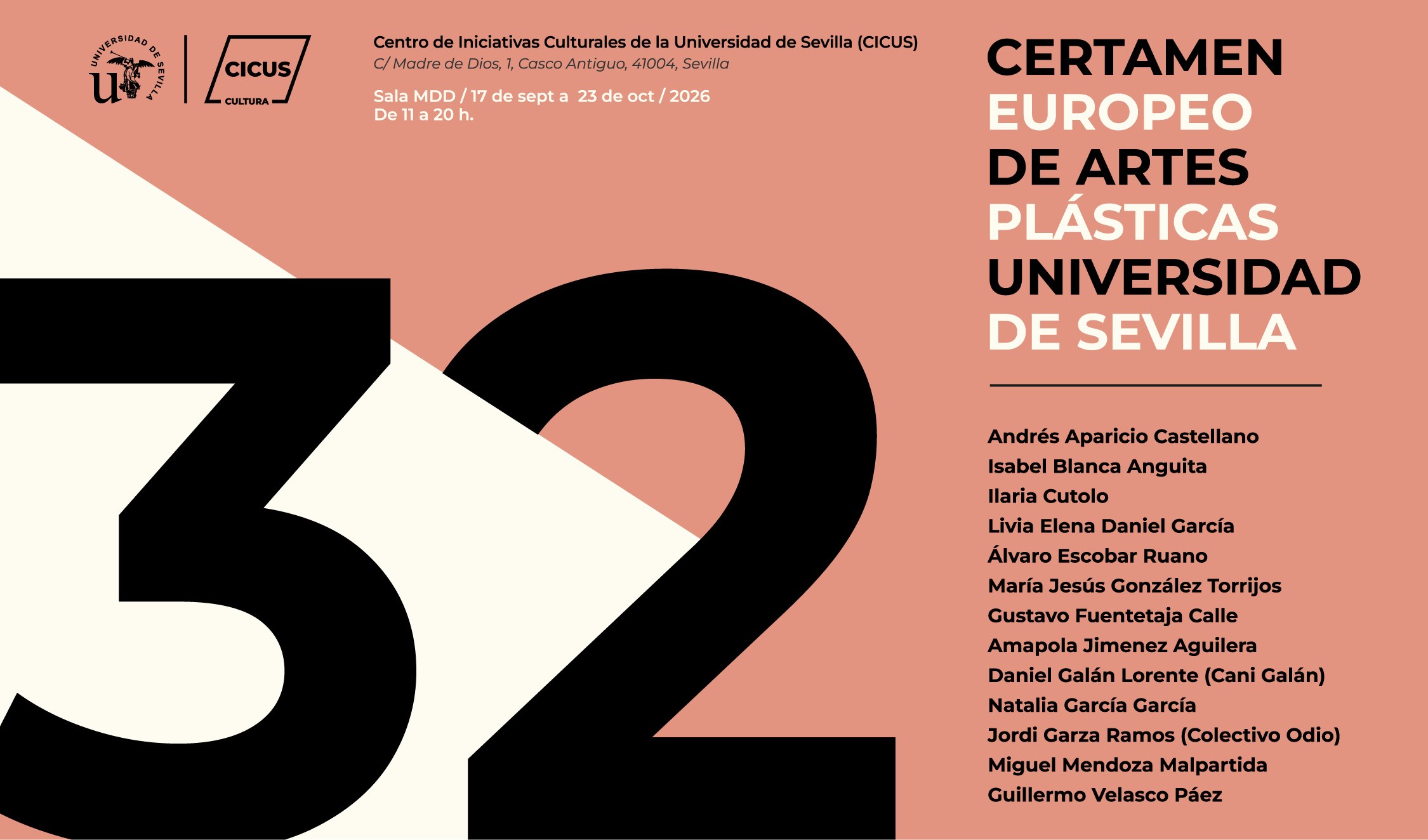 El XXXII Certamen Europeo de Artes Plásticas de la Universidad de Sevilla abre sus puertas en la Sala MDD del CICUS - Imagen de la noticia 1