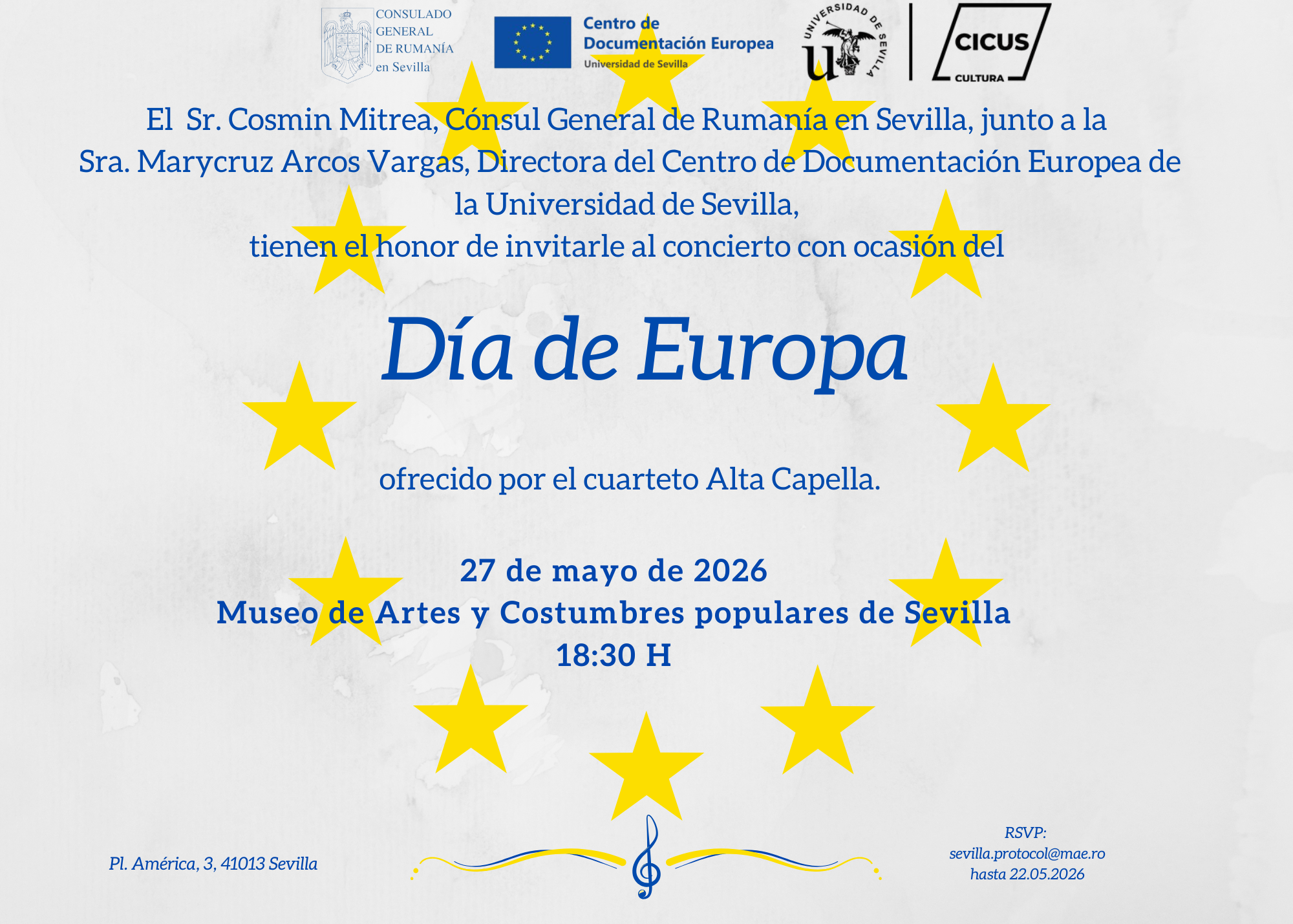 Concierto por el Día de Europa en Sevilla