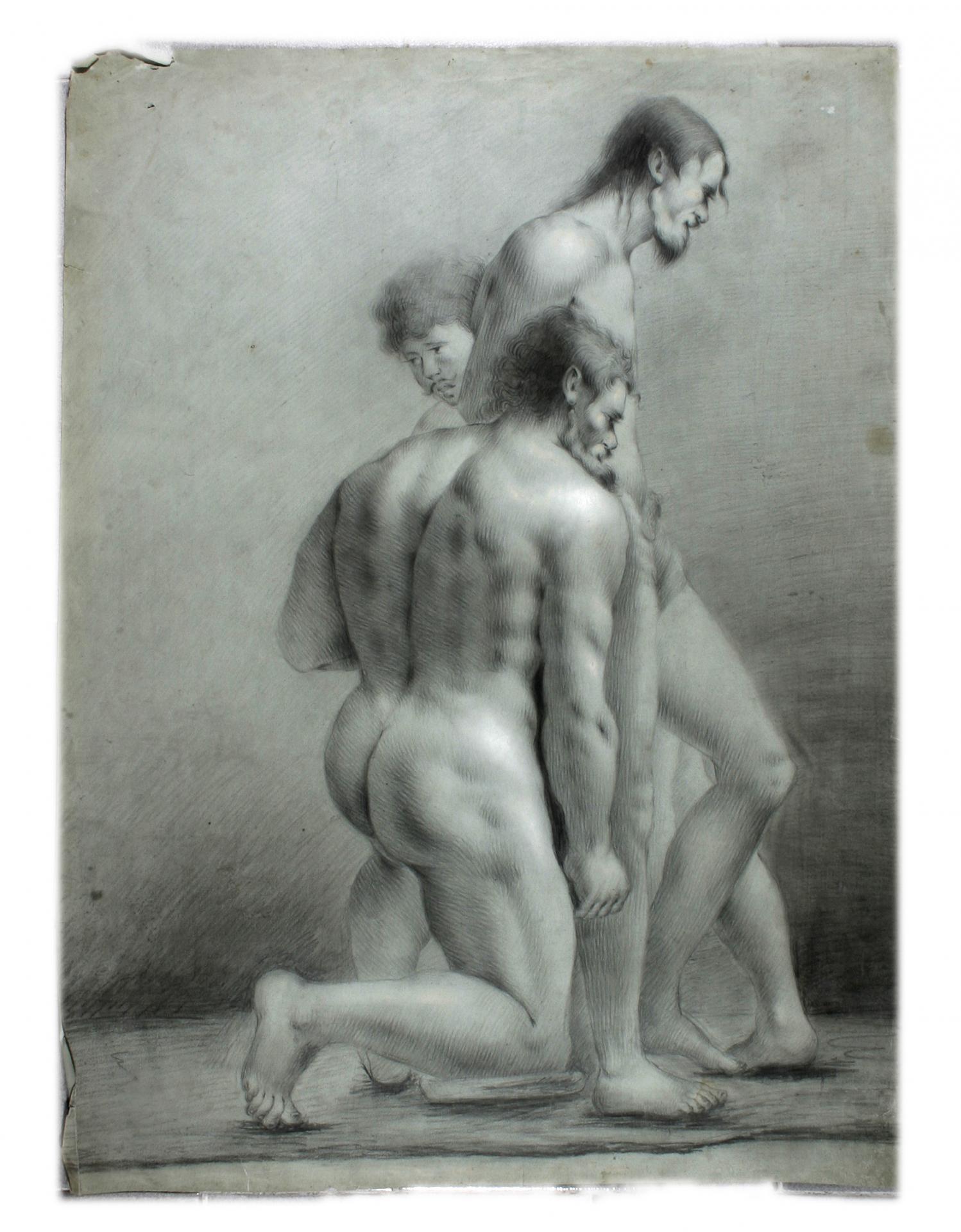 Tres desnudos masculinos