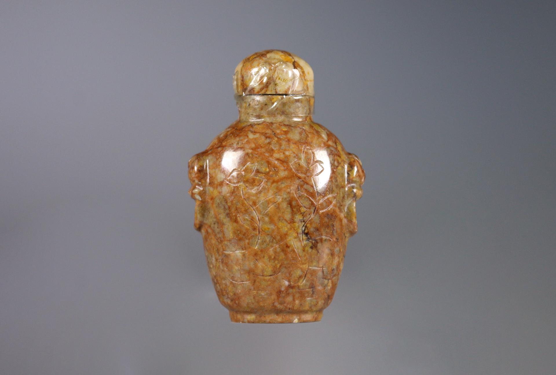 Tabaquera para tabaco rapé aldabas marrón