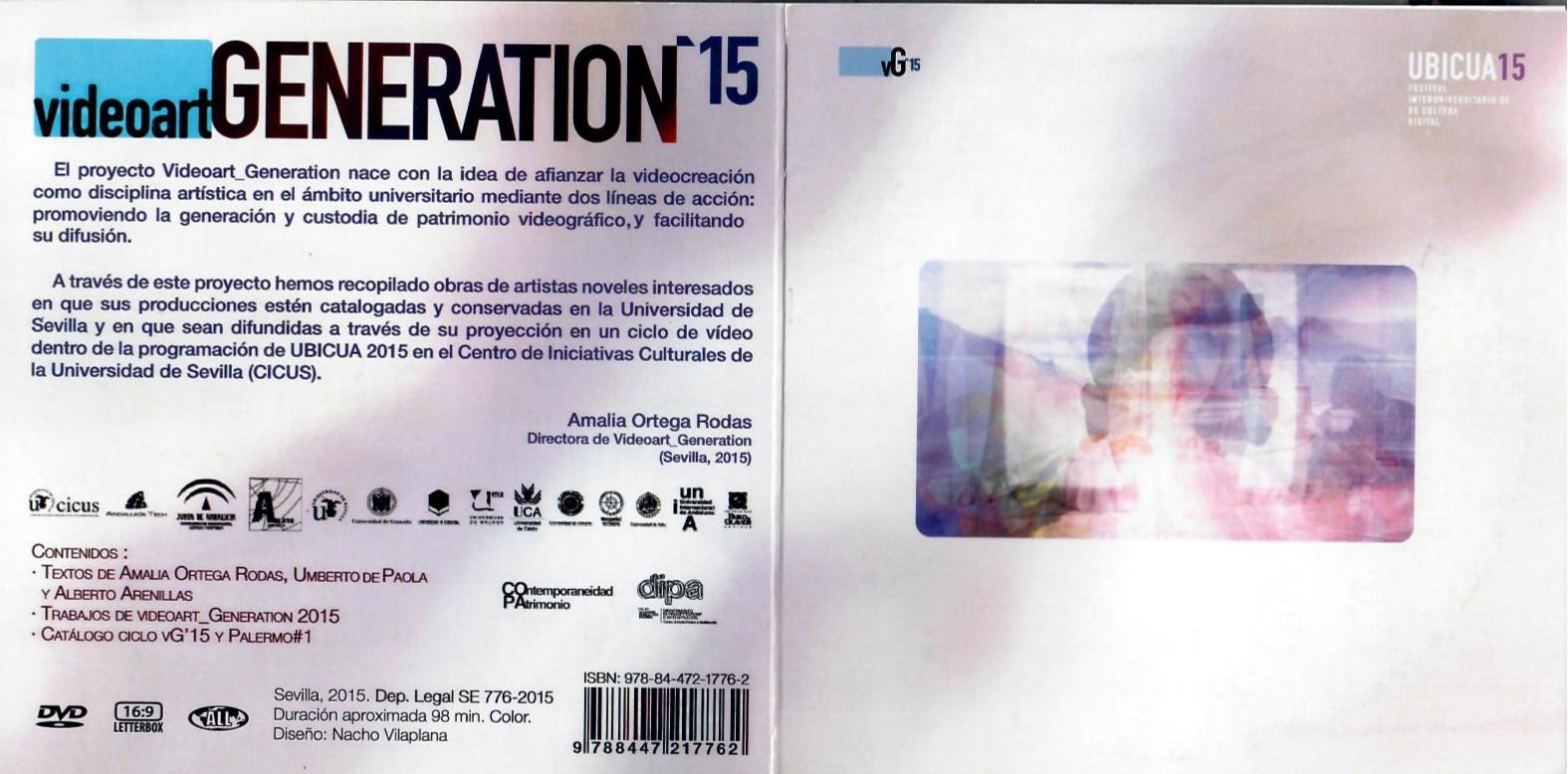 Folleto con la programación del Festival Interuniversitario de cultura digital UBICUA 11, Videoart. Generation'15